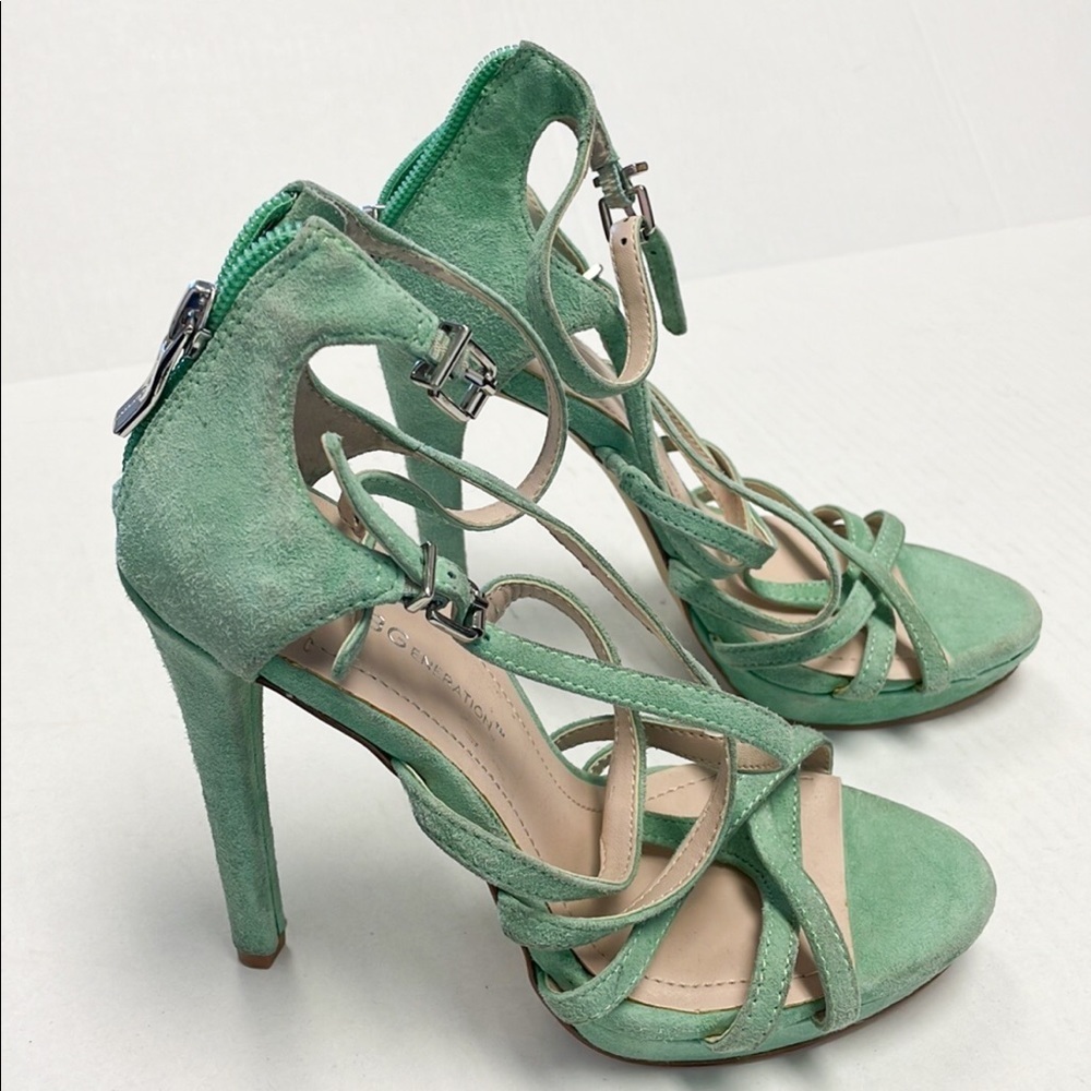 BCBGeneration Monroe suede steeply heels